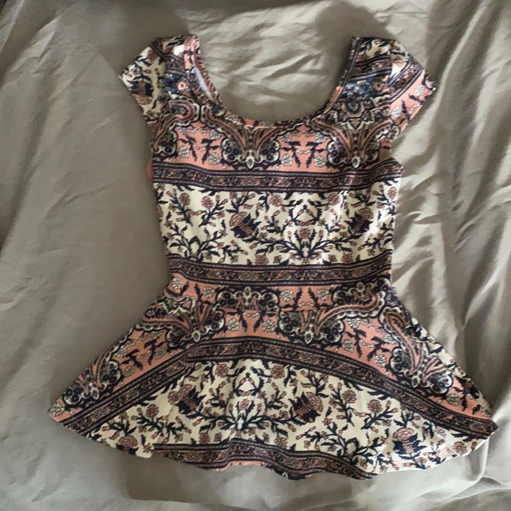 Charlotte Russe, small, pink, navy blue, and white